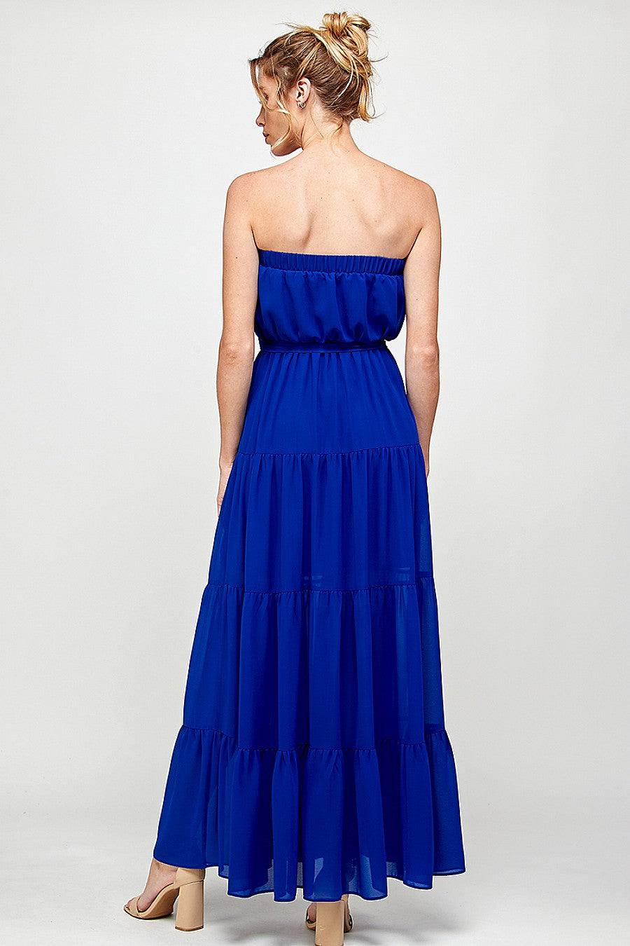 Long Strapless Maxi Dress